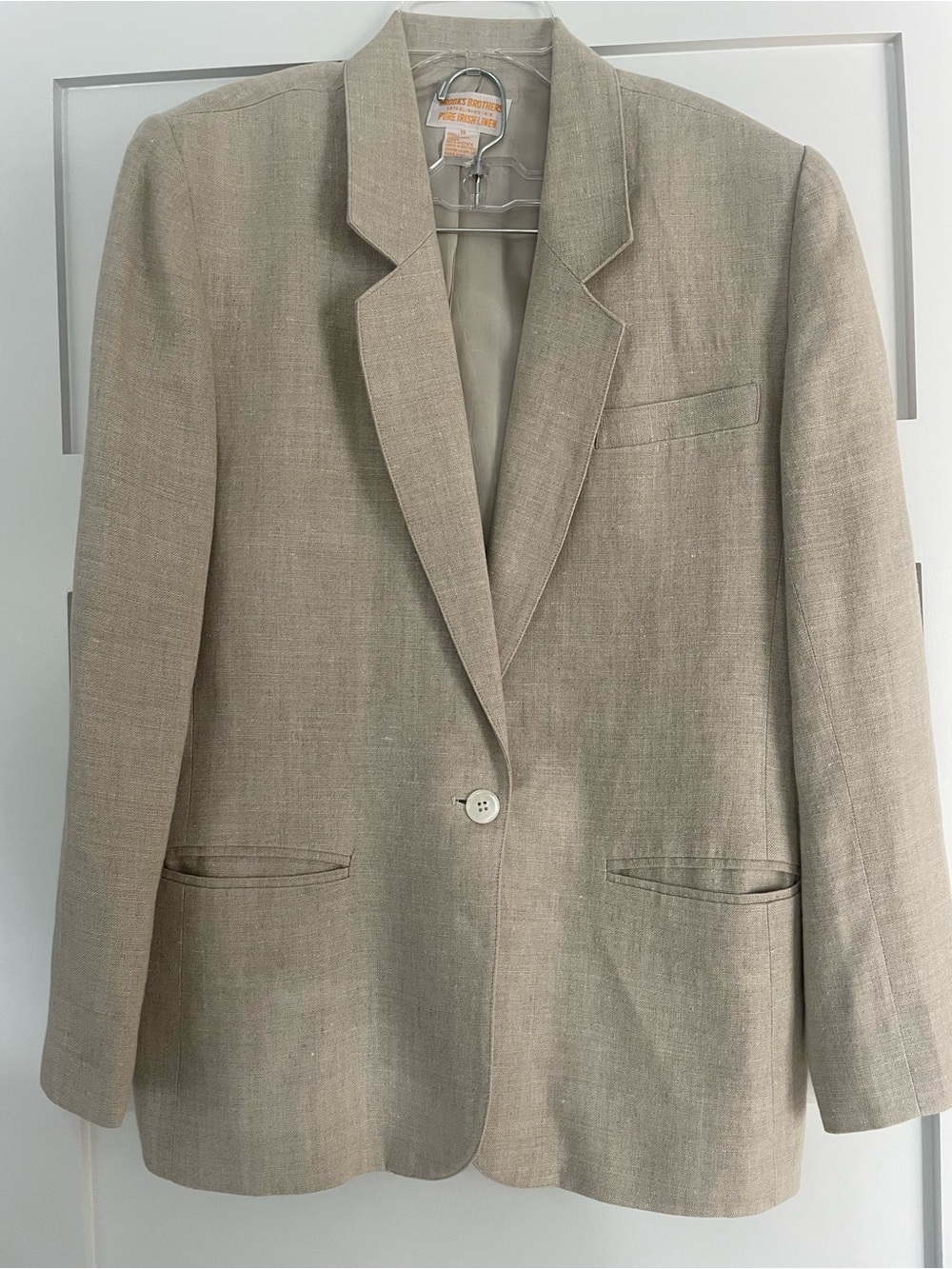 Brooks Brothers Irish Linen Blazer in Beige